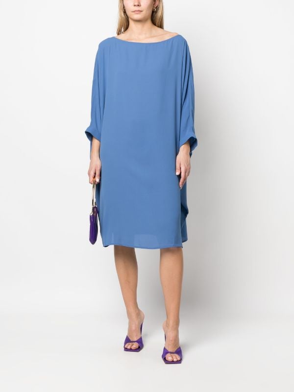 Gianluca Capannolo long sleeve Shift Midi Dress Farfetch