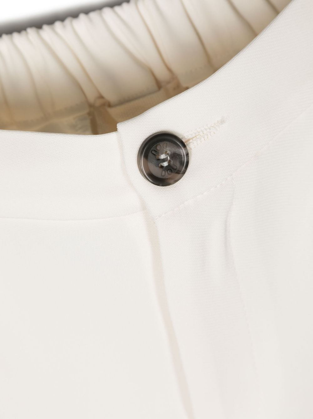 Shop Douuod Pleat-detail Trousers In White