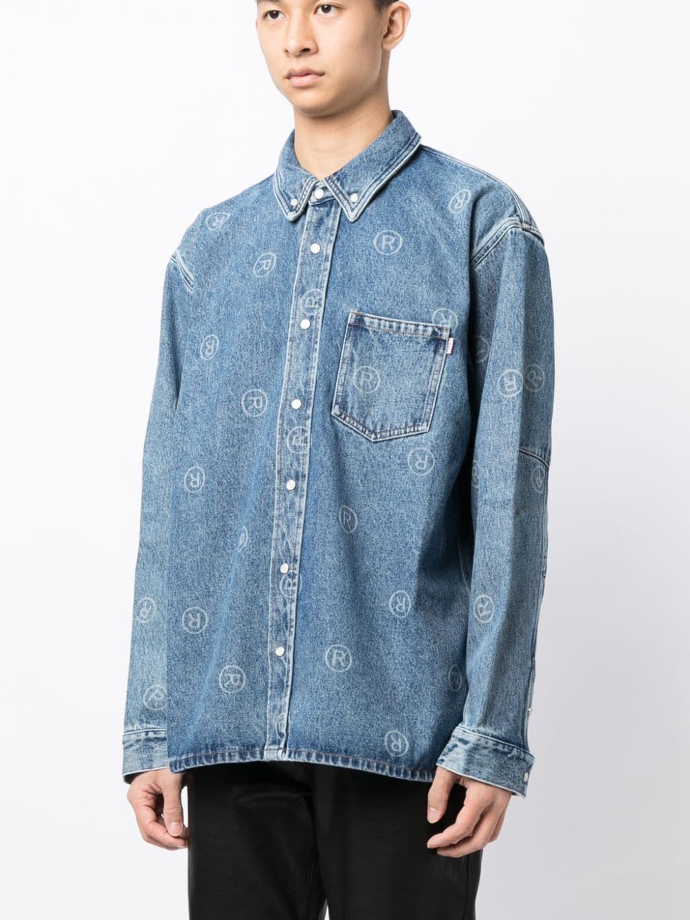 Martine Rose shirt with all-over mini logo