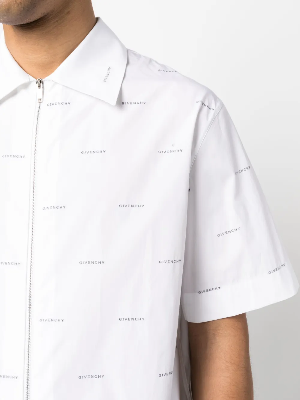 Givenchy Overhemd met logoprint Wit