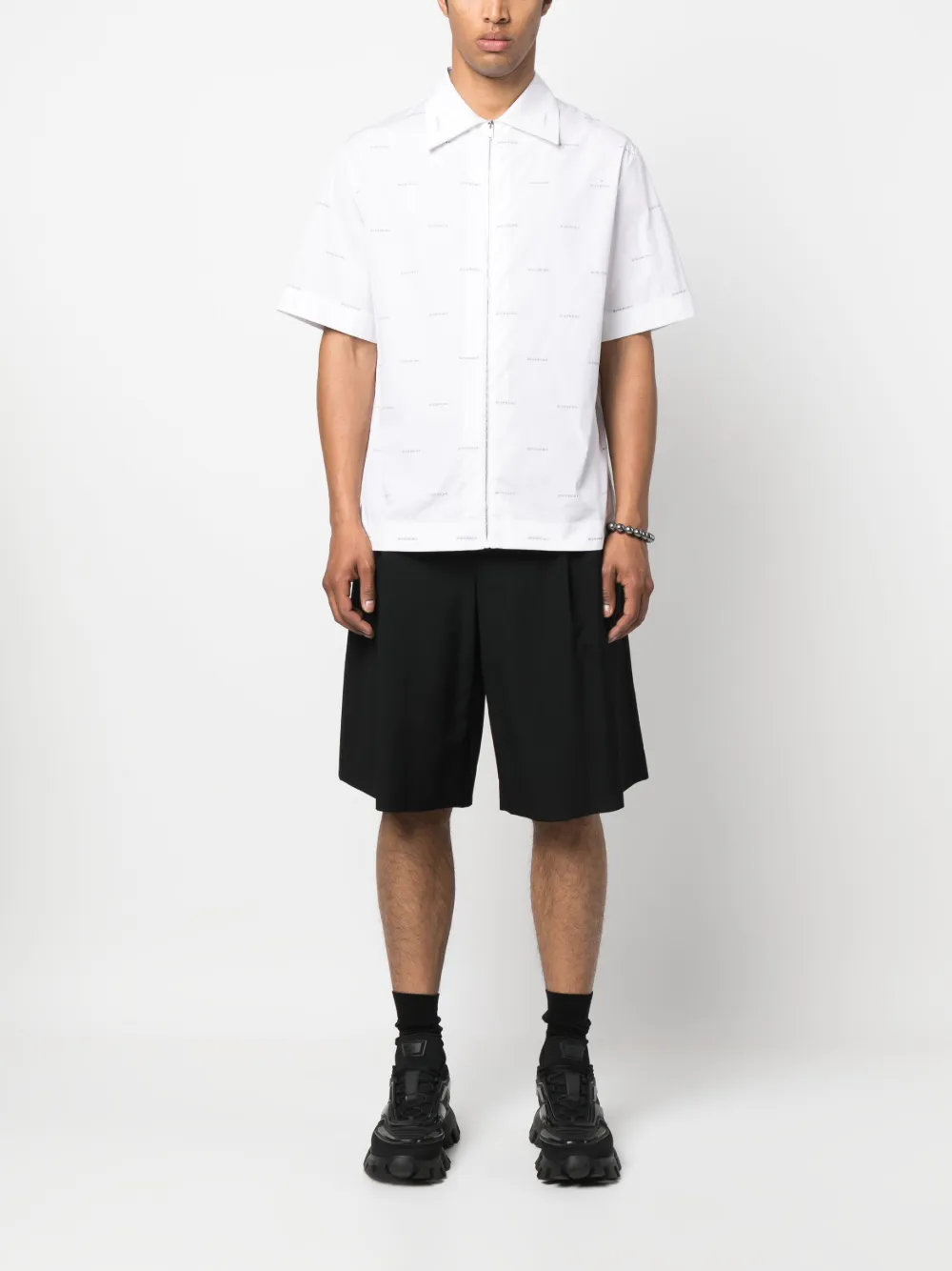 Givenchy Overhemd met logoprint Wit