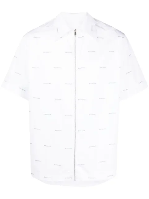 Givenchy logo-print cotton shirt