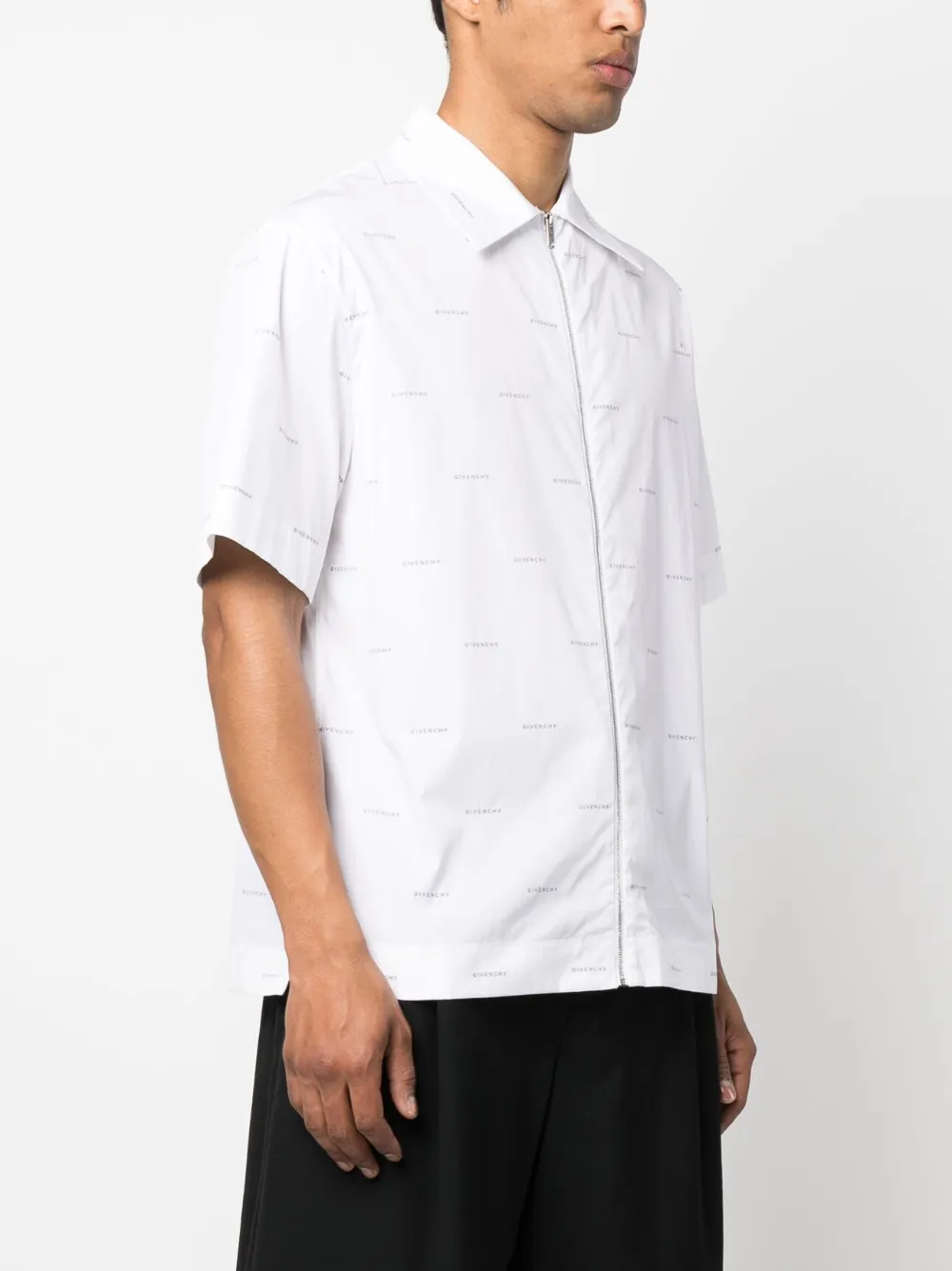 Givenchy Overhemd met logoprint Wit