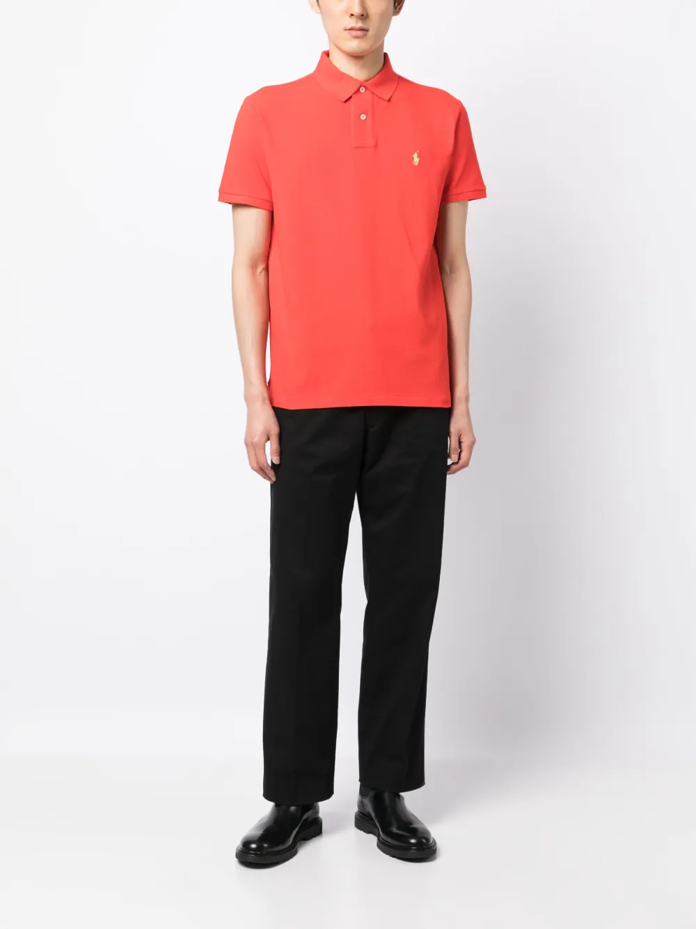 Polo Ralph Lauren Poloshirt met geborduurd logo Rood