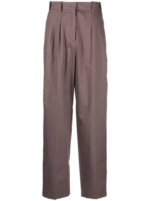 JOSEPH - plain straight-leg cotton trousers