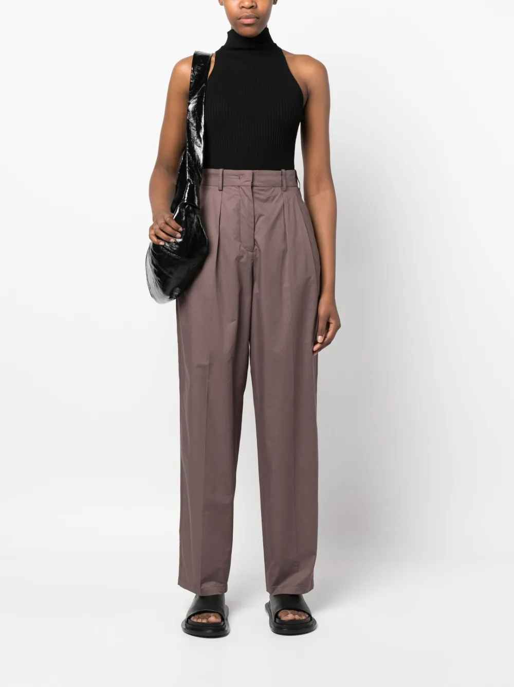 JOSEPH Straight broek - Bruin