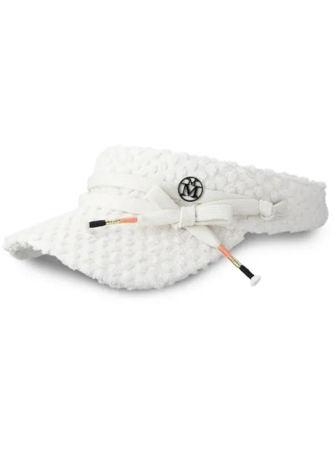 Maison Michel Tiger polka-dot sponge visor