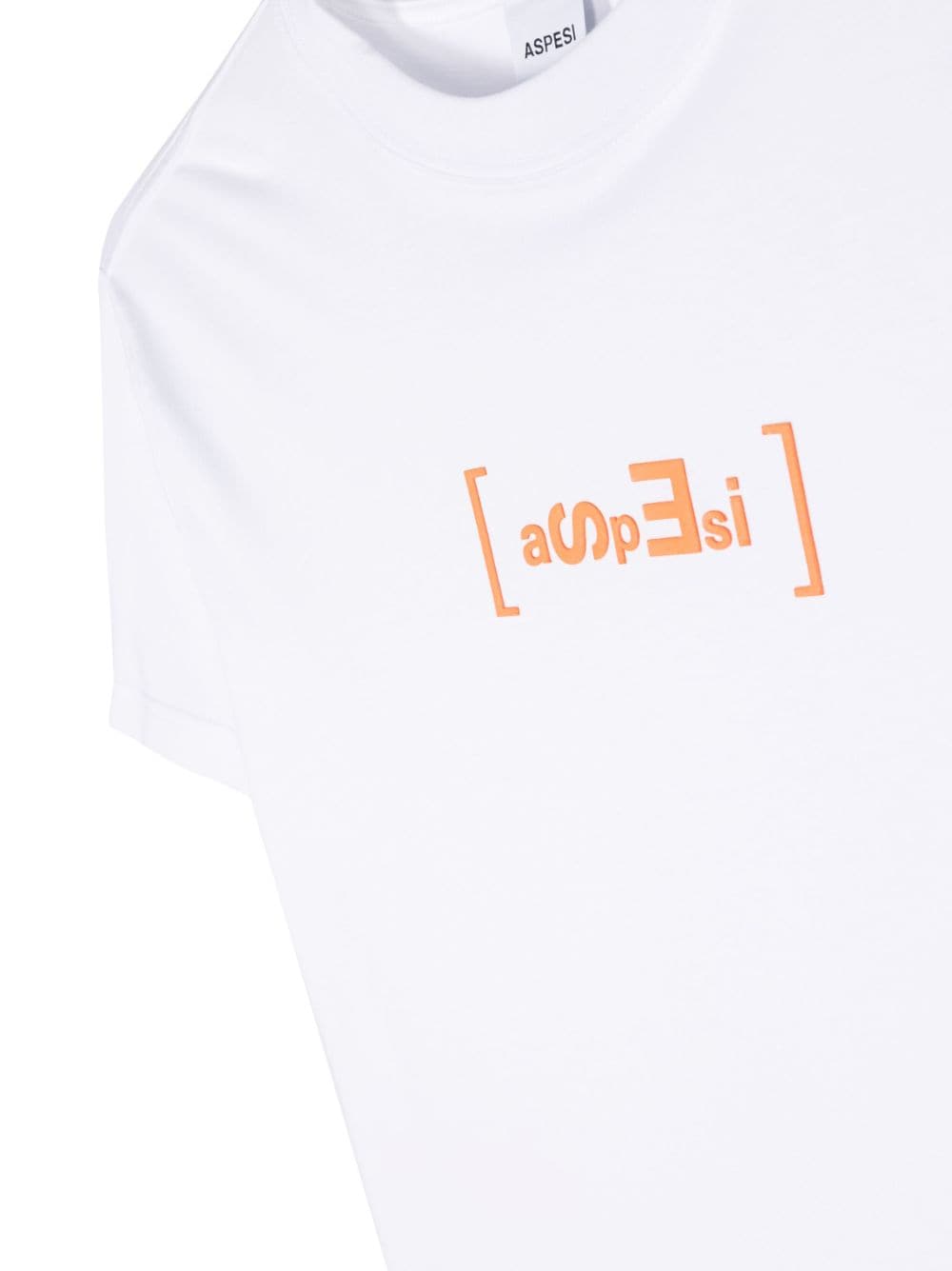 Shop Aspesi Logo-print Cotton T-shirt In Weiss