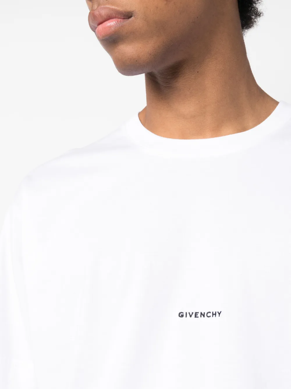 Givenchy T-shirt met logoprint Wit