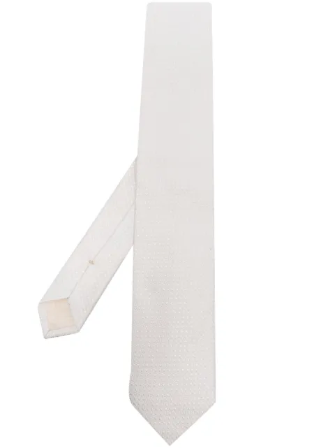D4.0 corbata de seda con motivo en jacquard