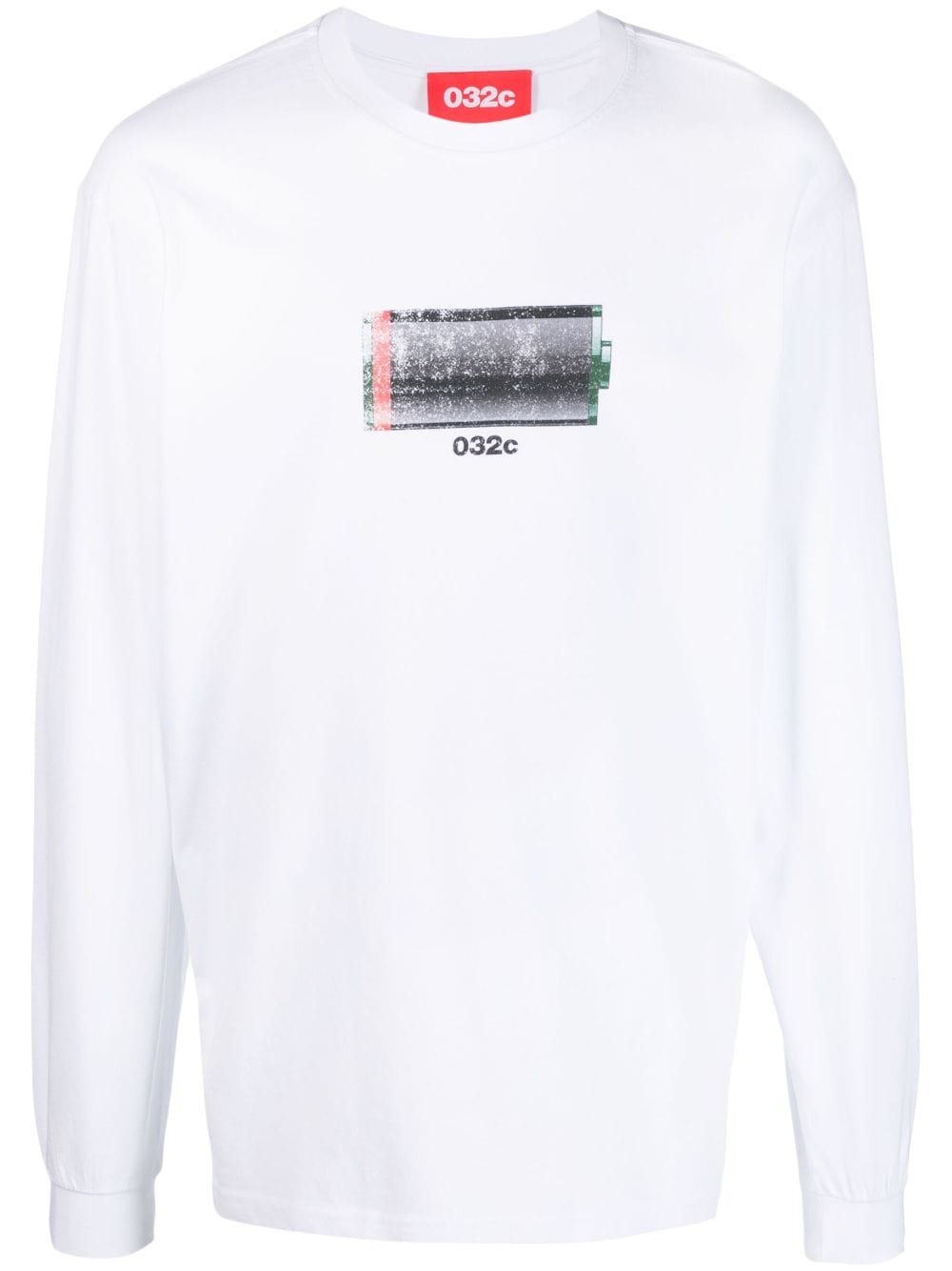 Shop 032c Long-sleeve Organic-cotton T-shirt In Weiss