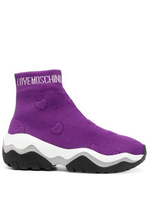 Love Moschino Tênis meia cano alto