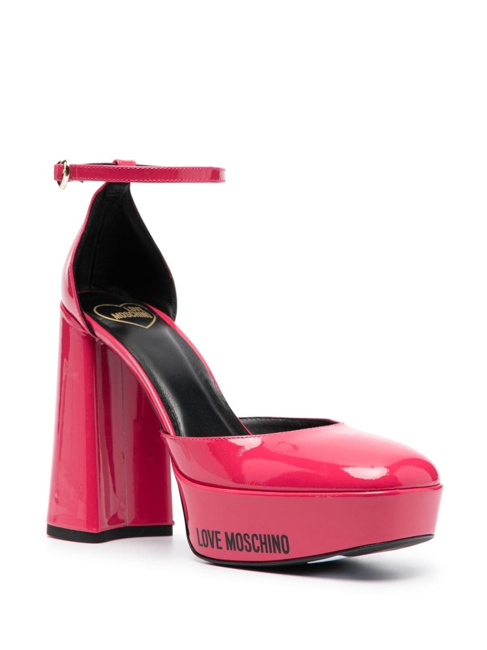 Love Moschino Leren pumps - Roze