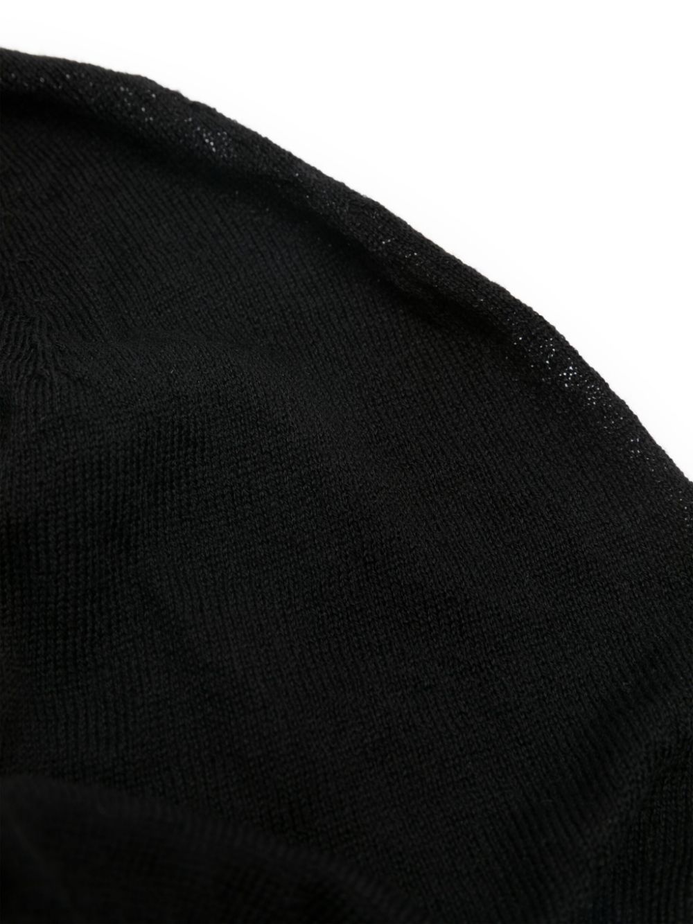 Rick Owens ribbed-knit virgin wool beanie - Zwart
