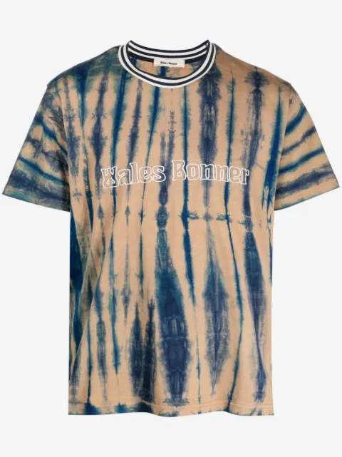 Wales Bonner logo-print tie-dye T-shirt