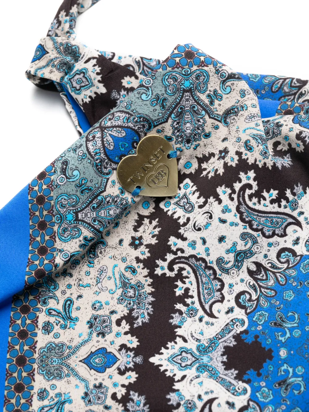 Twinset Paisley-print Bikini Bottoms In Blue