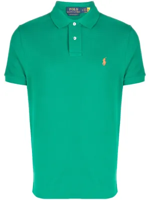 POLO Ralph Lauren グリーン ポロシャツ men's L Polo Ralph Lauren Piqué Polo Shirt | Green | FARFETCH CA
