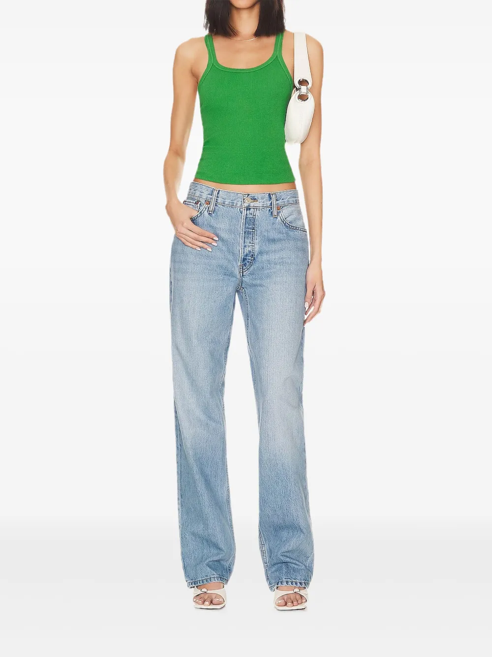 RE/DONE loose long jeans - Blauw