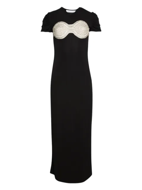Christopher Esber crochet crystal tee dress