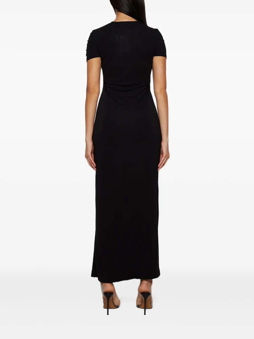 Christopher Esber Gehaakte T-shirtjurk Zwart