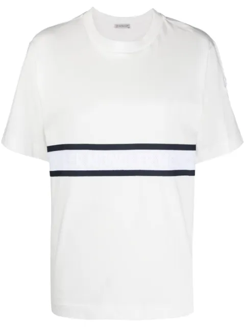 Moncler playera con franjas del logo
