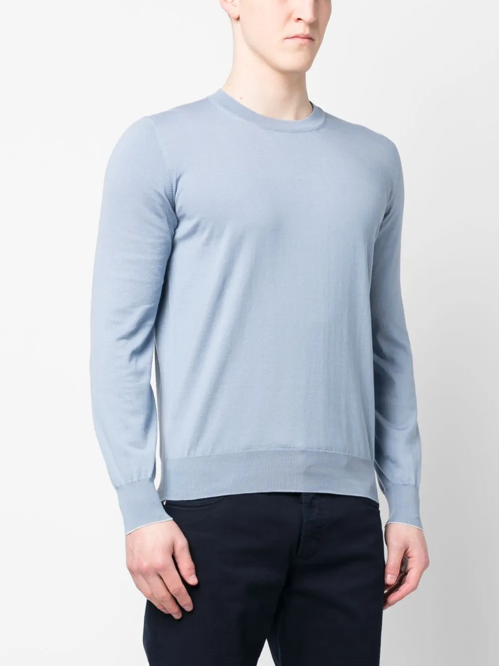 long-sleeve cotton jumper