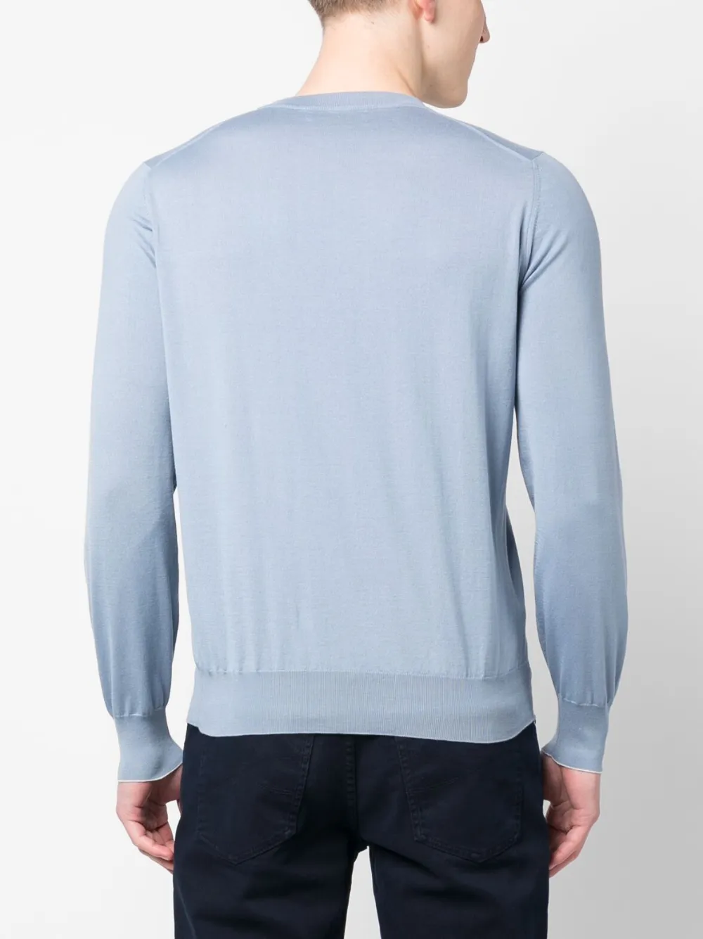 Long-Sleeve Cotton Jumper