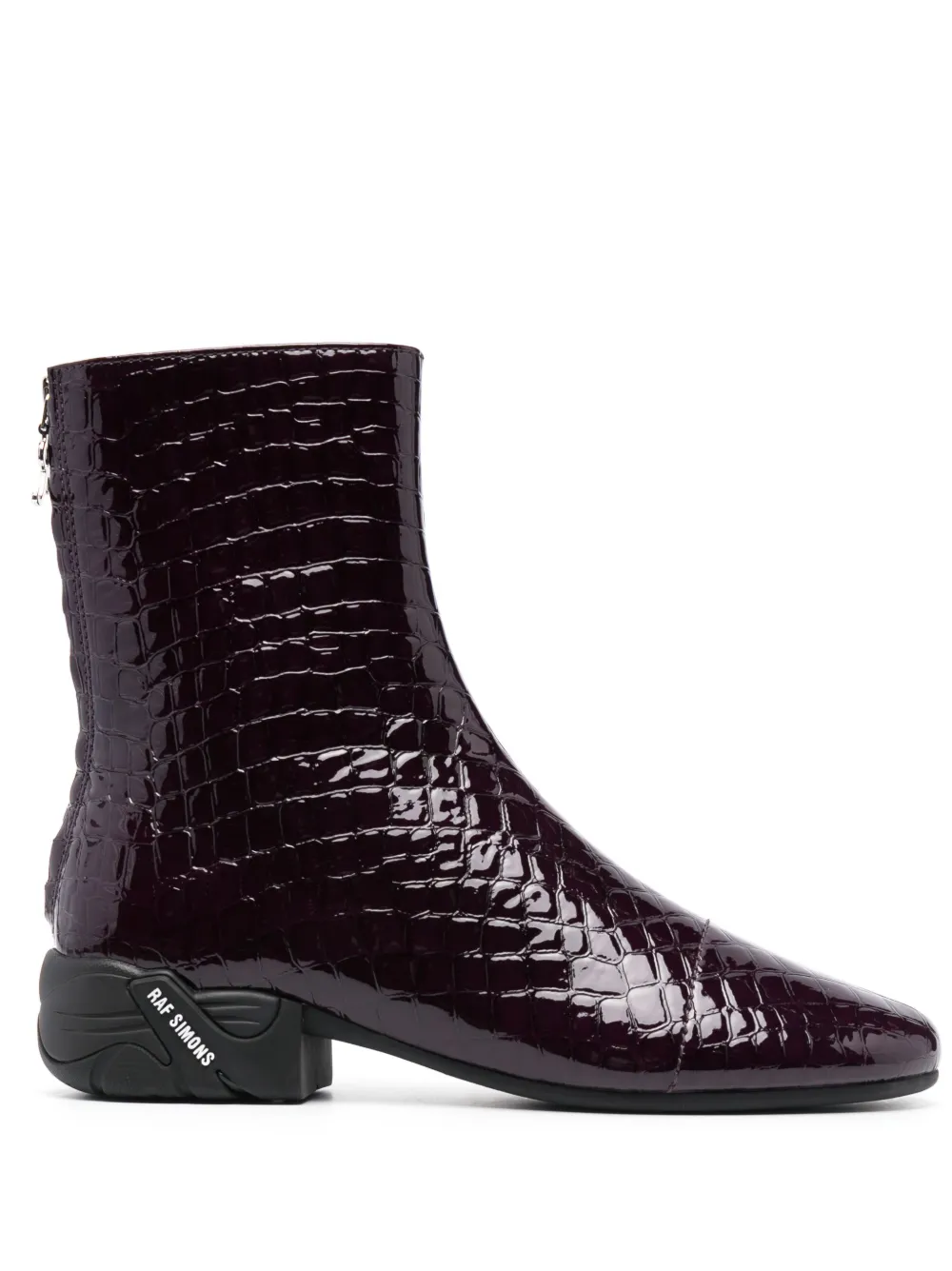 Solaris mock-croc ankle boots