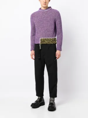 OAMC ベルテッド クロップド ベルト イージー パンツ M OAMC ベルテッド クロップドパンツ | ブラック | FARFETCH JP