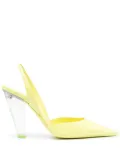 3juin 105mm leather pumps - Yellow