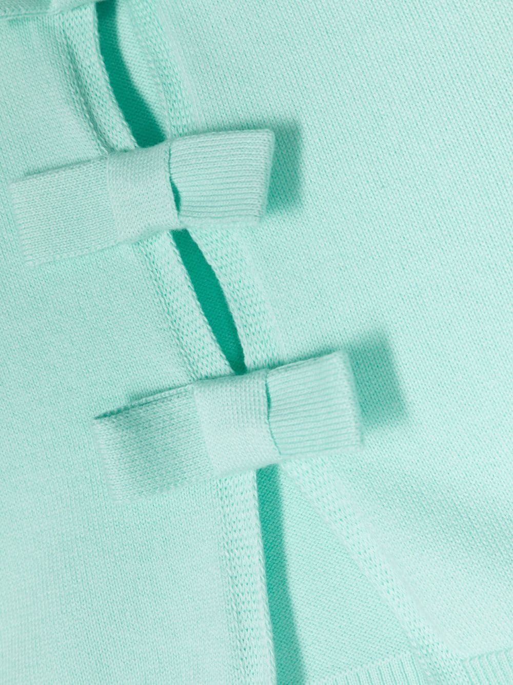 Shop Simonetta Bow-detail Cropped Cardigan In Green