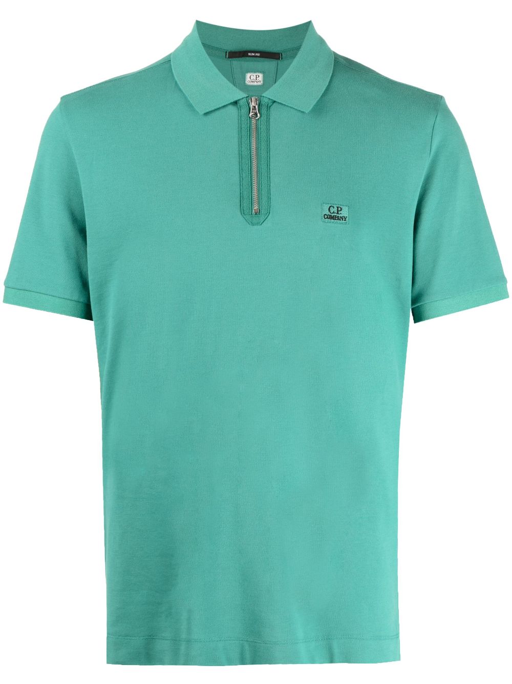 C.P. Company chest logo-patch polo shirt - Green