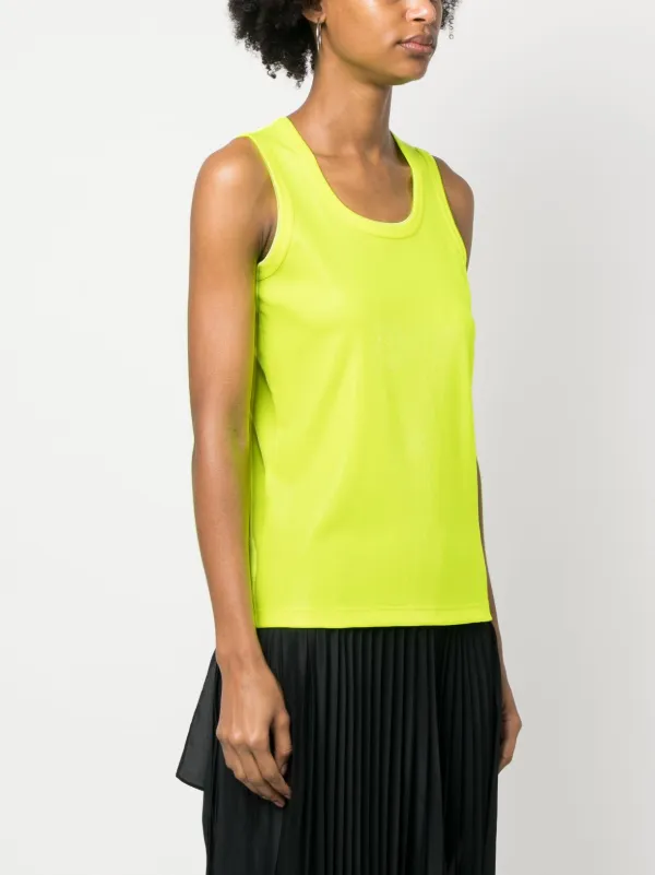 Junya Watanabe Sleeveless faux-leather Top - Farfetch