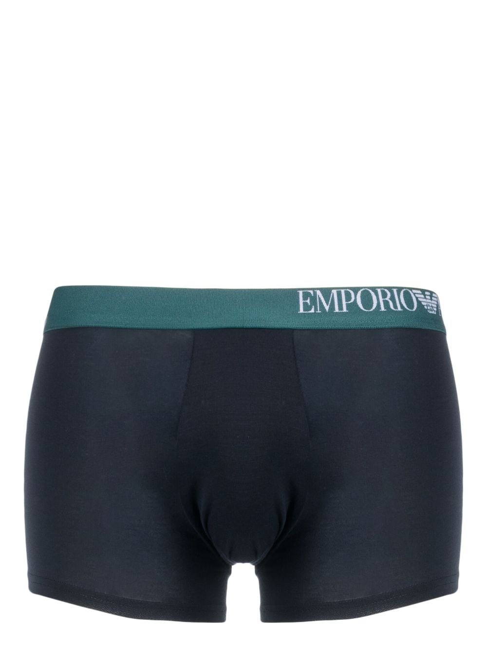 Emporio Armani Drie boxershorts met logoband - Blauw