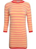 Alexandra Golovanoff Cam striped knitted minidress - Orange