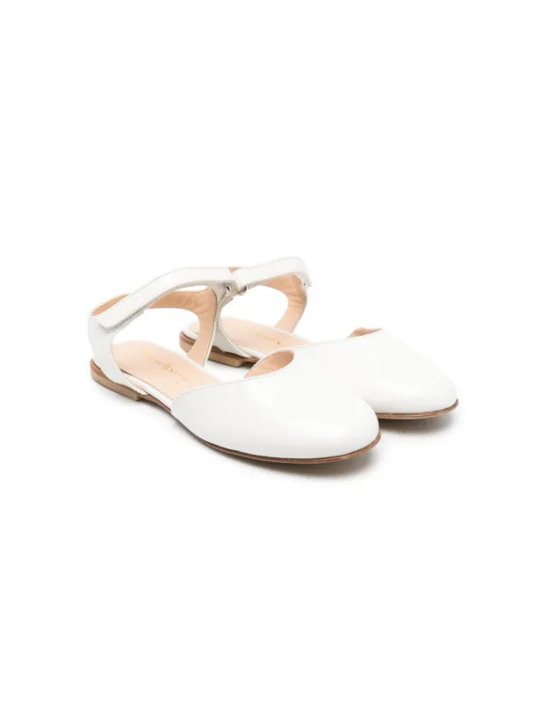 Closed toe discount open back sandals