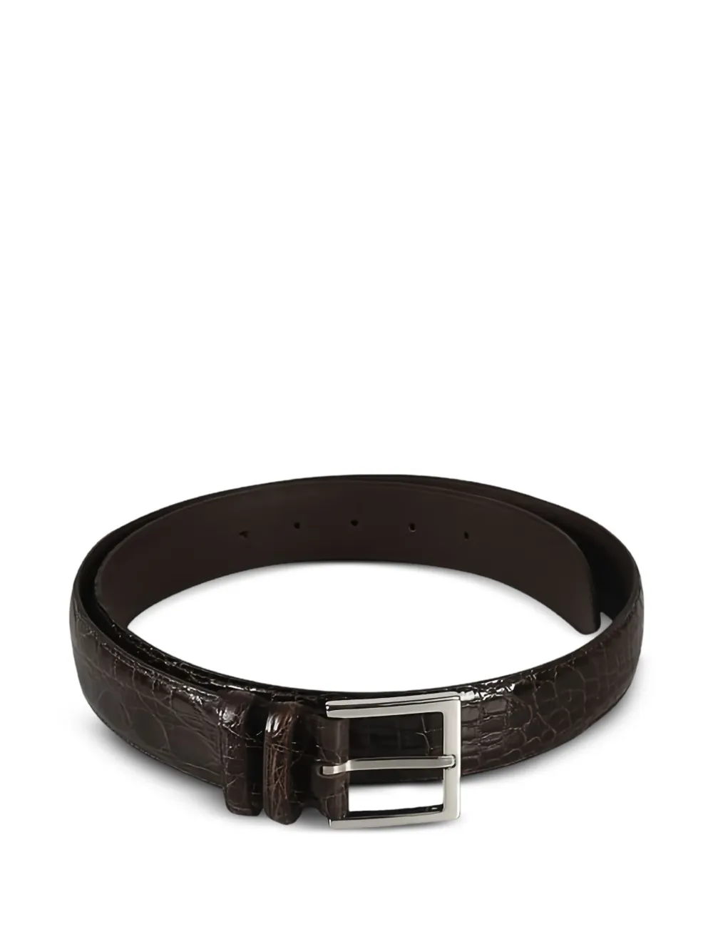 Orciani Leren riem Bruin