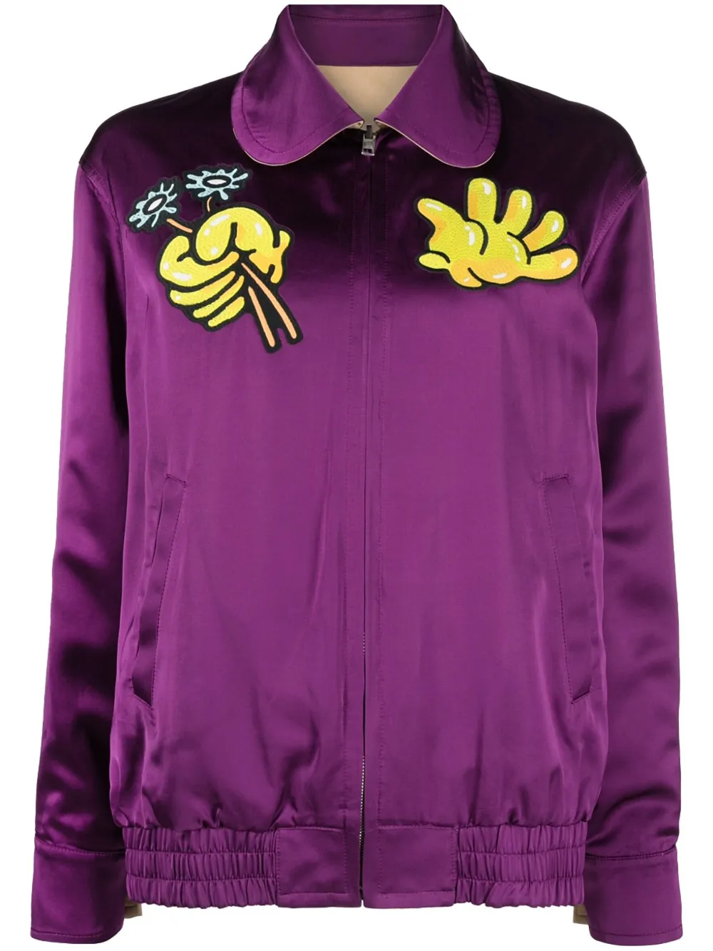 Kenzo Synthetic Fibers Jacket In Neutrals