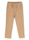 DONDUP KIDS drawstring straight-leg trousers - Brown