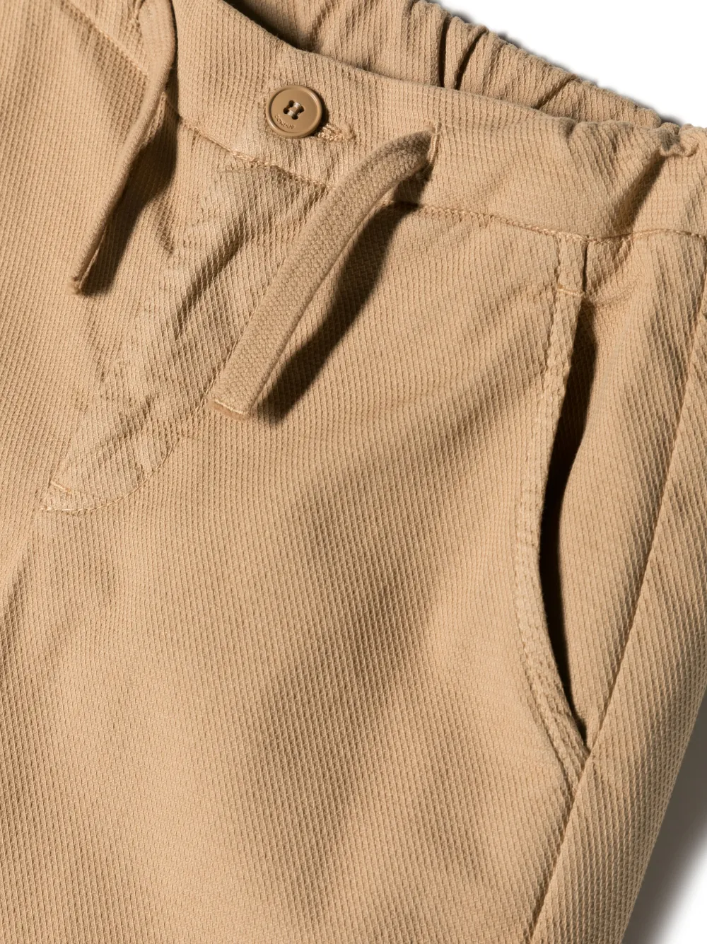 Dondup Drawstring Straight-leg Trousers In Brown