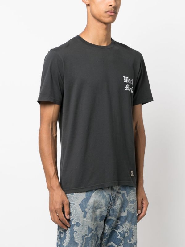 WACKO MARIA logo-print Cotton T-shirt - Farfetch