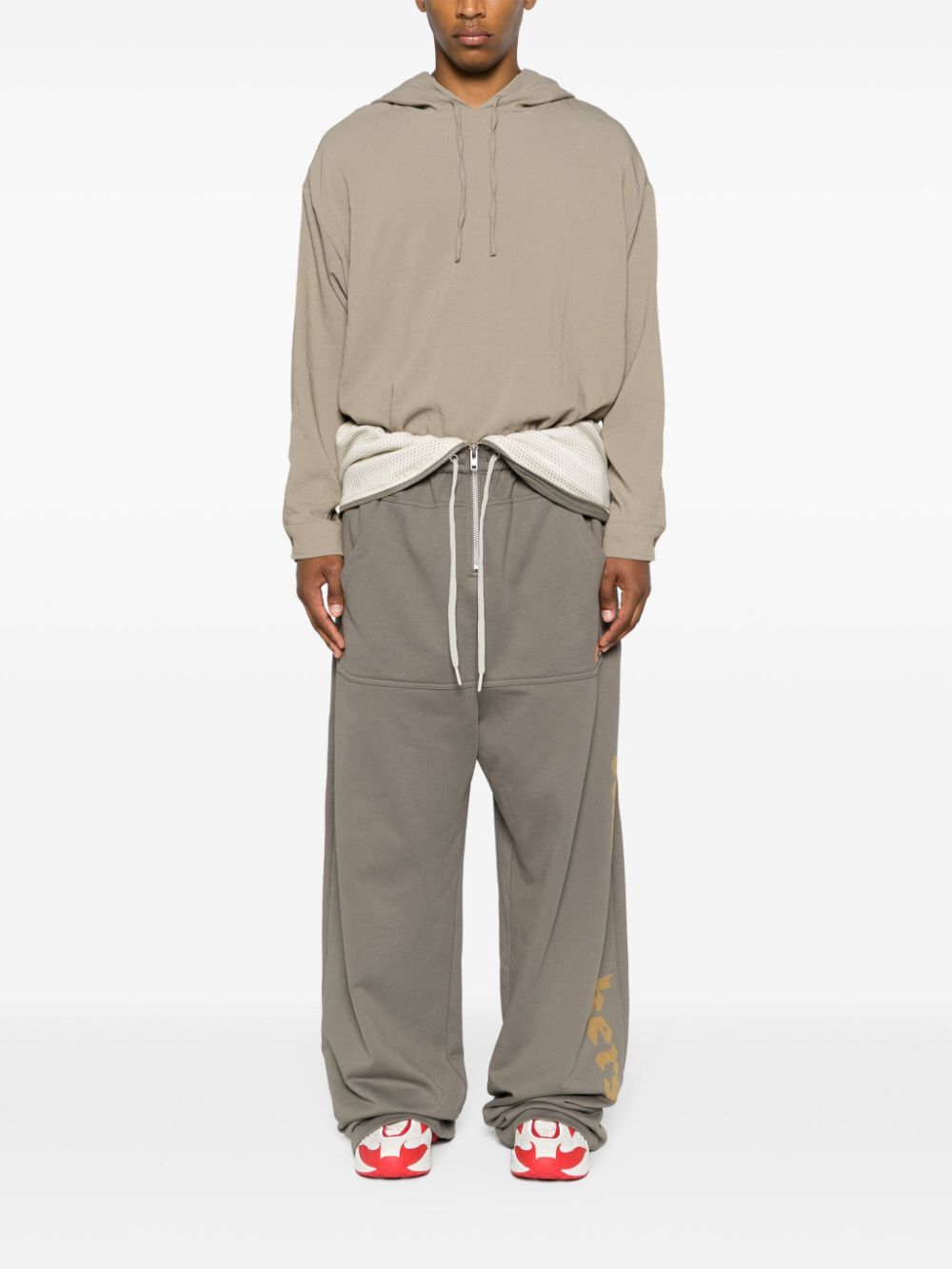 NAMESAKE Jackson logo-print track pants - Grijs