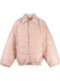 NAMESAKE West Polo checked padded jacket - Orange