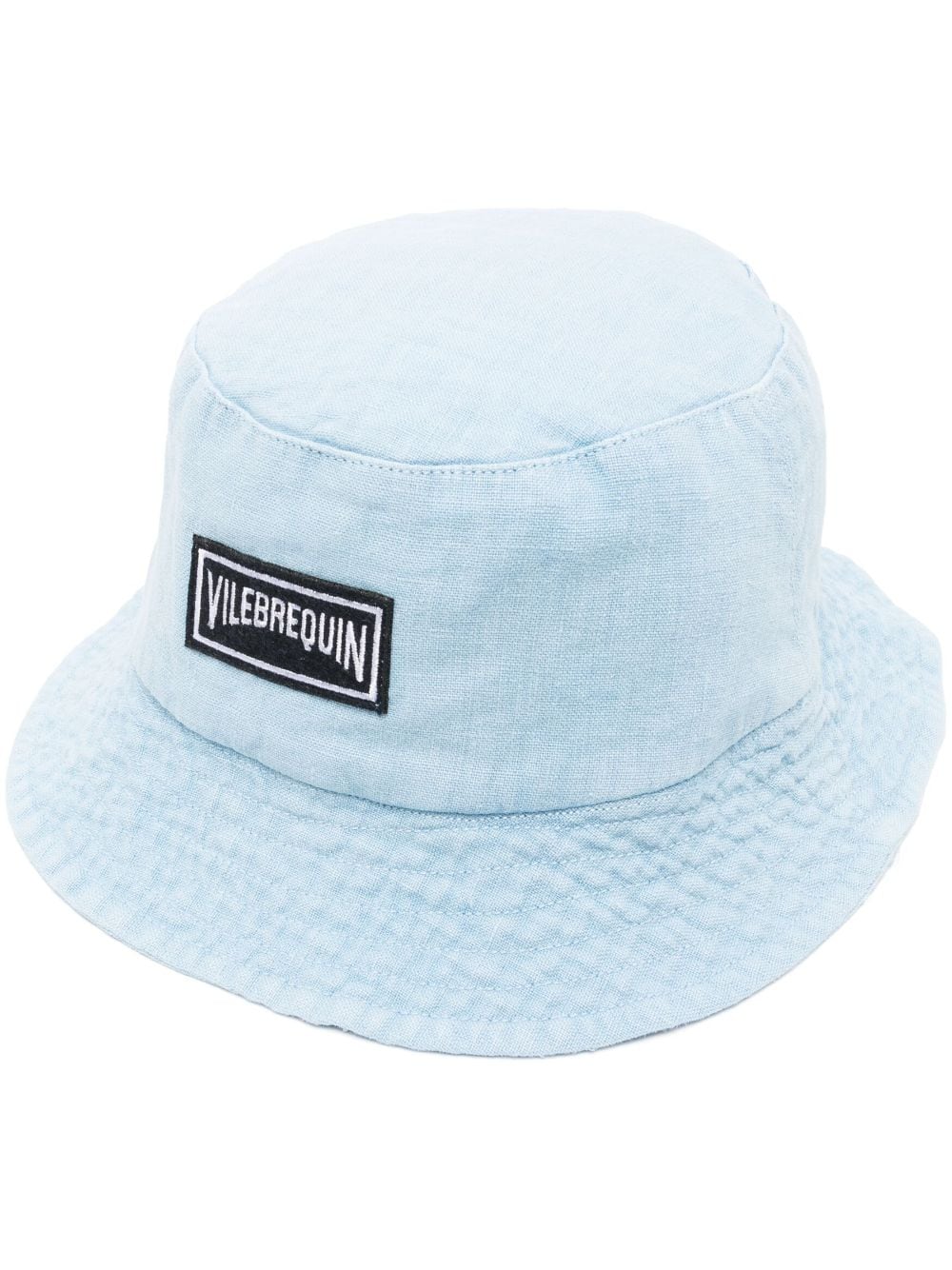 VILEBREQUIN LOGO-PATCH LINEN BUCKET HAT