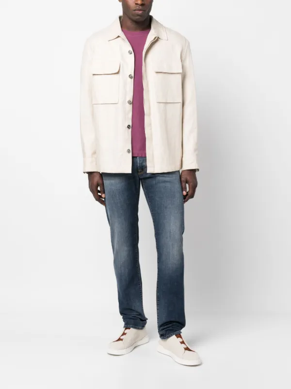 Incotex straight-leg keyring-attachment Jeans | Blue | FARFETCH