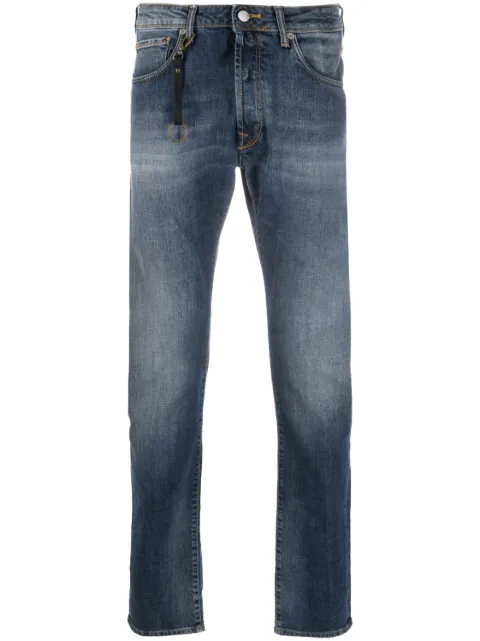 Incotex straight-leg keyring-attachment jeans