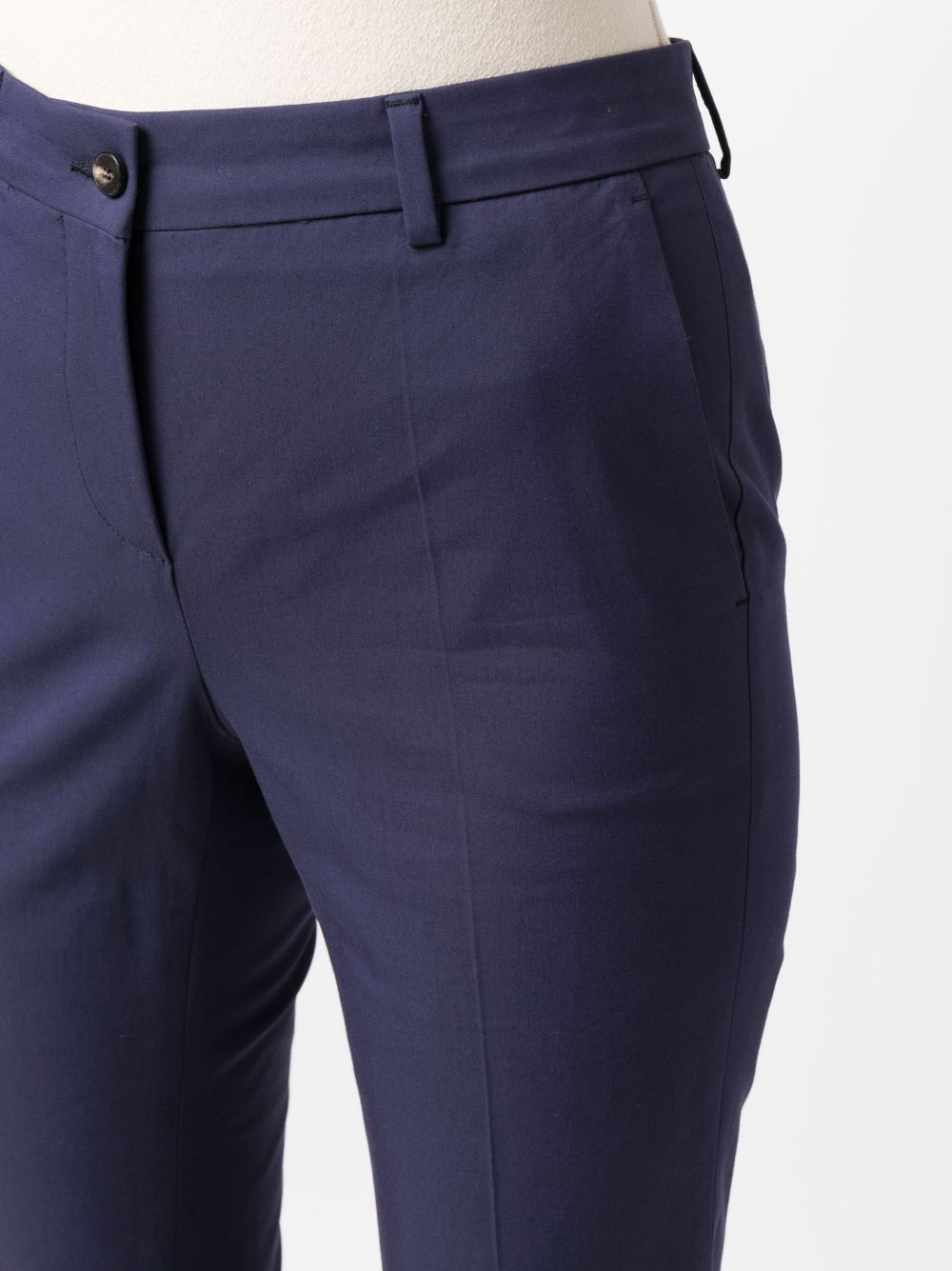 Shop Alberto Biani Flared Cropped Trousers In Blue