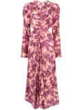 A.L.C. Mona floral-print flared dress - Pink