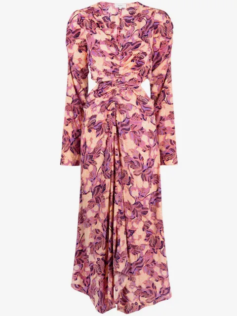 A.L.C. Mona floral-print flared dress