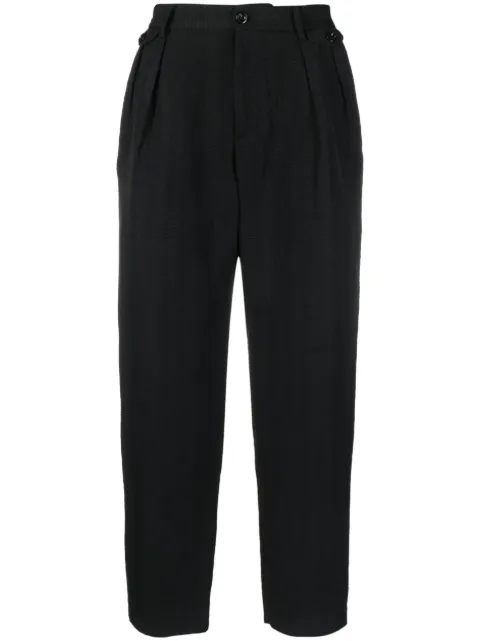 4SDESIGNS cropped pleated trousers 